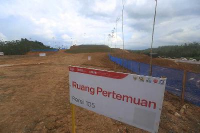 Pembangunan kawasan Inti Pusat Pemerintahan Ibu Kota Nusantara (KIPP IKN), Kalimantan, 23 Februari 2023. TEMPO/Subekti