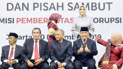 Acara serah terima jabatan Pimpinan dan Dewan Pengawas KPK di gedung Komisi Pemberantasan Korupsi, Jakarta, Desember 2019. Tempo/Imam Sukamto