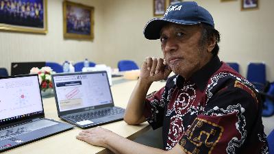 Artificial Intelligence (AI) expert, Prof. Dr. Ir. Mauridhi Hery Purnomo, M.Eng. in Jakarta, June 14.
TEMPO/Subekti
