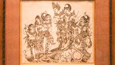 Lukisan I Gusti Nyoman Lempad bertema Ramayana. Ade Gita Ahimsa