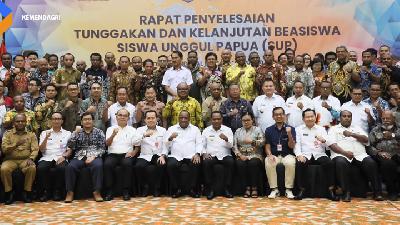Kemendagri menggelar rapat koordinasi penyelesaian masalah beasiswa mahasiswa Papua
