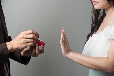 Ilustrasi menolak menikah. Shutterstock