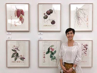 Seniman botani dari Yogyakarta, Eunike Nugroho. Dok. Royal Horticultural Society