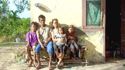 Suku Orang Darat di Kampung Sungai Sadap, Pulau Rempang, Batam, Kepulauan Riau, Februarui 2023. Antara/Teguh Prihatna