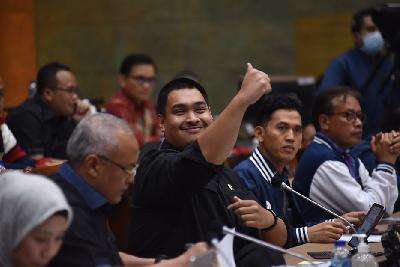Menteri Pemuda dan Olahraga Dito Ariotedjo di Kompleks Parlemen, Senayan, Jakarta, 5 September 2023. TEMPO/M Taufan Rengganis