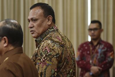 Ketua KPK Firli Bahuri di gedung Komisi Yudisial RI, Jakarta, 24 Agustus 2023. TEMPO/Imam Sukamto
