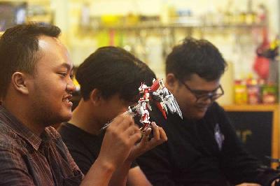 Komunitas Gundam Bandung Advance di Bandung, Jawa Barat, 20 Oktober 2023. TEMPO/Prima mulia