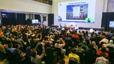 Suasana diskusi Kongres Kebudayaan Indonesia hari ketiga, di Jakarta, 25 Oktober 2023. Kemdikbud.go.id