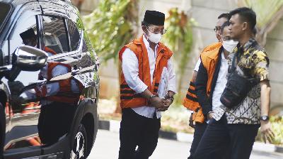 Mantan Menteri Pertanian RI, Syahrul Yasin Limpo, tiba di gedung Komisi Pemberantasan Korupsi, Jakarta, 20 Oktober 2023/Tempo/Imam Sukamto