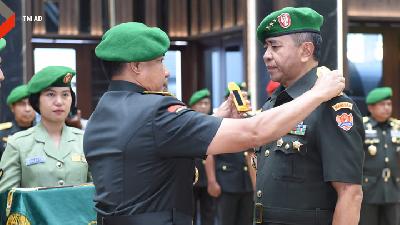 Letjen TNI Arif Rahman resmi menjabat sebagai Wakil Kepala Staf Angkatan Darat (Wakasad)