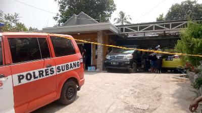 Situasi rumah tempat kejadian perkara pembunuhan Ibu dan anak di Subang, Jawa Barat/Dok. Istimewa