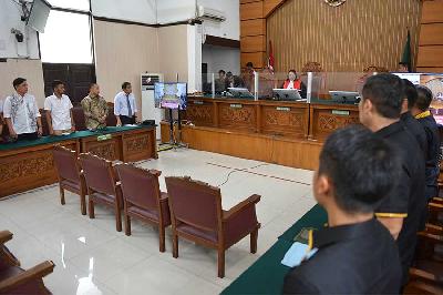Suasana sidang putusan praperadilan Firli Bahuri di Pengadilan Negeri Jakarta, 19 Desember 2023. TEMPO/ Febri Angga Palguna