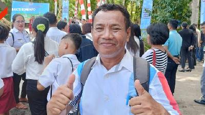 Pegawai Dinas Sosial Kabupaten Talaud Martin Sasue.