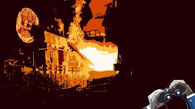 The explosion at Indonesia Tsingshan Stainless Steel smelter. 
Illustration by TEMPO/Rudy Asrori
