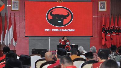 Pidato Politik Ketua Umum PDI Perjuangan Megawati Soekarnoputri saat peringatan HUT ke-51 PDI Perjuangan