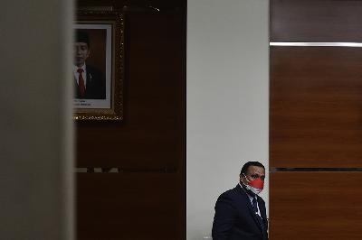 Ketua KPK, Firli Bahuri, di gedung Komisi Pemberantasan Korupsi, Jakarta, 15 September 2021. TEMPO/ Imam Sukamto