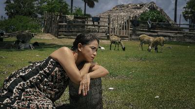 Merlinda Dessy Arantji Adoe di Pulau Rote, Nusa Tenggara Timur, 10 Januari 2024. Rizal Saputra Djaha