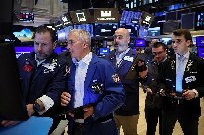 Suasana New York Stock Exchange (NYSE) di New York City, Amerika Serikat, 31 Januari 2024. REUTERS/Brendan McDermid