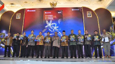 Peluncuran Kajian Ekonomi dan Keuangan Syariah Indonesia (KEKSI) 2023 dan Seminar Nasional Sharia Economic and Financial Outlook ShEFO) 2024, Senin, 26 Februari 2024. 