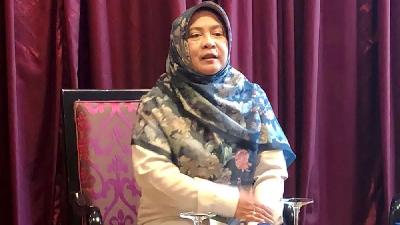 Direktur Jenderal Pengendalian Perubahan Iklim KLHK Laksmi Dhewanthi./Antara/Sugiharto Purnama