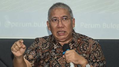 Direktur Utama Perum Bulog Bayu Krisnamurthi di Jakarta, 21 Desember 2023. Antara/Sulthony Hasanuddin
