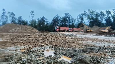 The former mining site of Tekindo Energi, whose operational permit was revoked by Minister Bahlil, in Central Halmahera, North Maluku, November 26, 2023. 
TEMPO/Erwan Hermawan
