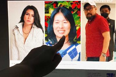 Ilustrasi foto Tisya Erni (kiri), BMJ alias Amy dan WMG alias Aden Wong. TEMPO/Bintari Rahmanita