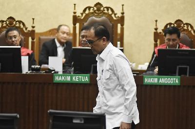 Terdakwa Rafael Alun Trisambodo di Pengadilan Tindak Pidana Korupsi pada Pengadilan Negeri Jakarta Pusat, 8 Januari 2024. TEMPO/Imam Sukamto