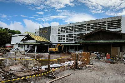 Gedung KONI Kalimantan Tengah (Kalteng) yang akan dirobohkan oleh Pemerintah Provinsi Kalteng untuh Ruang Terbuka Hijau, 3 April 2024. Dok. Koni