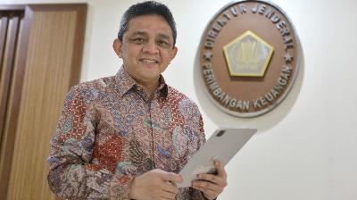 Dirjen Perimbangan Keuangan Kementrian Keuangan, Luky Alfirman, di Jakarta, 4 April 2024. Tempo/Febri Angga Palguna