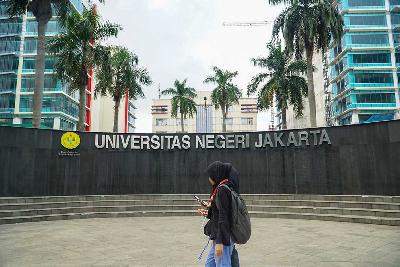 Suasana di Universitas Negeri Jakarta, Jakarta, 26 Maret 2024. TEMPO/Martin Yogi Pardamean