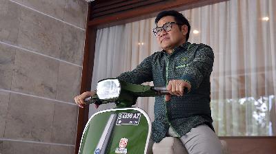 Ketua Umum Partai Kebangkitan Bangsa  Muhaimin Iskandar  di Rumah Dinas Widya Chandra, Jakarta, 6 Mei 2024. Tempo/M Taufan Rengganis