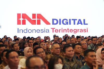 Suasana kegiatan Sistem Pemerintahan Berbasis Elektronik (SPBE) Summit 2024 dan Peluncuran Government Technology (GovTech) Indonesia di Istana Negara, Jakarta, 27 Mei 2024. TEMPO/Subekti