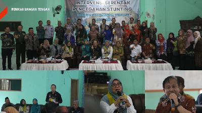 Pemkab Bateng menggelar Rapat Koordinasi Tim Percepatan Penurunan Stunting (TPPS) di Balai Desa Namang, Kamis, 20 Juni 2024.