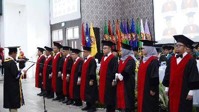 Pengukuhan 10 guru besar di fakultas ilmu hukum Universitas Lambung Mangkurat, 26 Oktober 2023. ulm.ac.id
