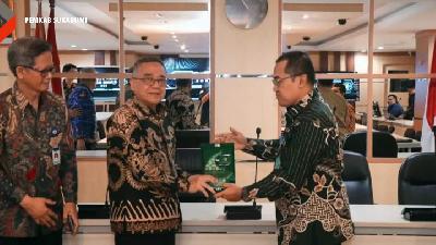 Wakil Bupati Sukabumi H. Iyos Somantri saat berkunjung ke Kementerian Kesehatan Republik Indonesia, Jakarta, pada Rabu, 17 Juli 2024.