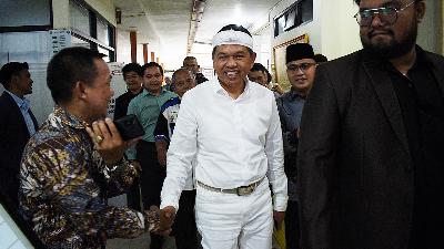 Dedi Mulyadi at the Bandung District Court, July 2.
TEMPO/Prima mulia
