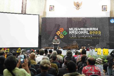 Musyawarah Nasional Dewan Kesenian dan Dewan Kebudayaan digelar hingga 13 Desember 2023 di Ancol, Jakarta. Foto: Istimewa