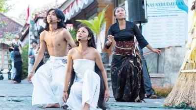 Pentas tari dalam gelaran Singaraja Literasi Festival di Gedong Kirtya, SIngaraja, Bali. 24 Agustus 2024. Dok. SLF