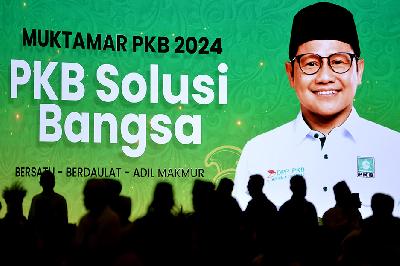 Sejumlah kader Partai Kebangkitan Bangsa (PKB) mengikuti penutupan Muktamar VI PKB di Nusa Dua, Badung, Bali, 25 Agustus 2024. ANTARA/Fikri Yusuf