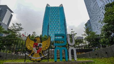 Ministry of State-Owned Enterprises building in Jakarta, Thursday, November 7, 2024. TEMPO/Tony Hartawan