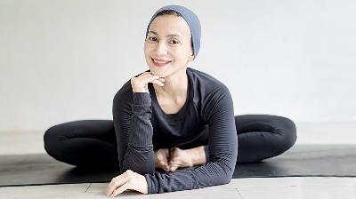 Wanda Hamidah saat melakukan yoga/Dok. Pribadi