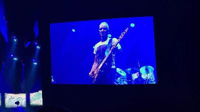 Penampilan Sting dalam konser Sting 3.0 di Kota Phoenix, Negara Bagian Arizona, Amerika Serikat, 1 Juni 2025. Tempo/Uly Siregar