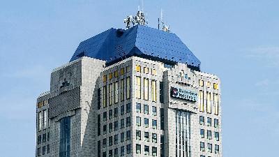 The Wisma Danantara Indonesia building in Jakarta, July 8, 2025. Antara/Hafidz Mubarak A