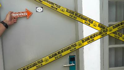 The boarding room of Ministry of Foreign Affairs diplomat, Arya Daru Pangayunan, in Gondangdia, Central Jakarta, July 8, 2025. Public Relations of Central Jakarta Police Doc.