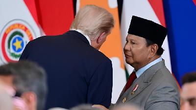 President Prabowo Subianto and the United States President Donald Trump at the Sharm El-Sheikh Peace Summit in Egypt, October 13, 2025. Presidential Secretariat’s Press, Media, and Information Bureau/Muchlis Jr.