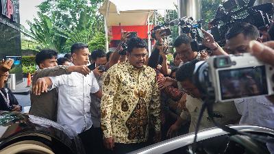 North Sumatra Governor Bobby Nasution at the KPK Building, Kuningan, Jakarta, on April 28, 2025. Tempo/Ilham Balindra