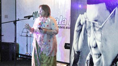 Inayah Wulandari Wahid at the Makara Art Center, University of Indonesia, September 10, 2025. Tempo/Gunawan Wicaksono