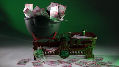 Illustration of economists' resistance against militarism. Tempo/Charisma Adristy