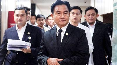 Coordinating Minister for Law, Human Rights, Immigration, and Corrections Yusril Ihza Mahendra at his office in Jakarta, November 13, 2025. Tempo/Martin Yogi Pardamean